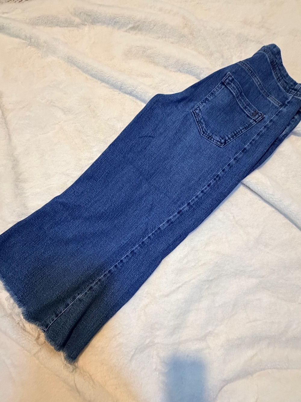 Pilcro Blue Ankle Crop Stretch Jeans